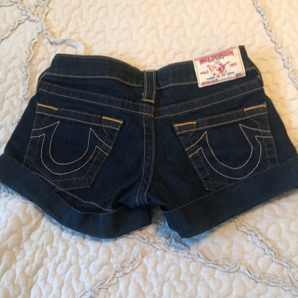 True religion Allie denim shorts size 23